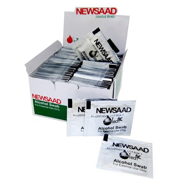 Newsaad A-12 100pcs Pack Alcohol Pad